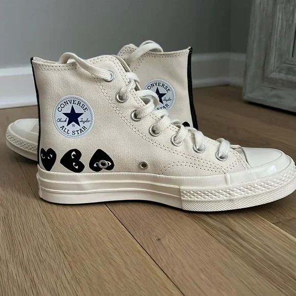 New/Never Worn - CONVERSE X COMME DES GARCONS PLAY ALL STAR CHUCK - Picture 2 of 7